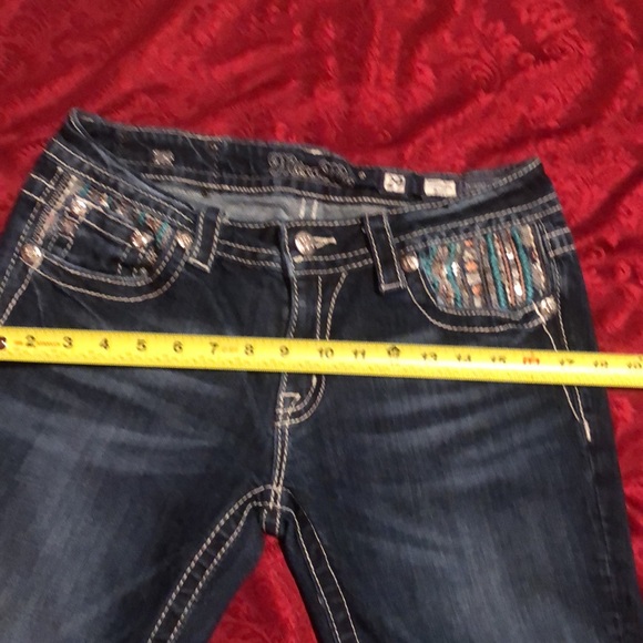 Miss Me Sz 29 bootcut with sequin embellished front and back pockets, gorgeous!! - Picture 17 of 17